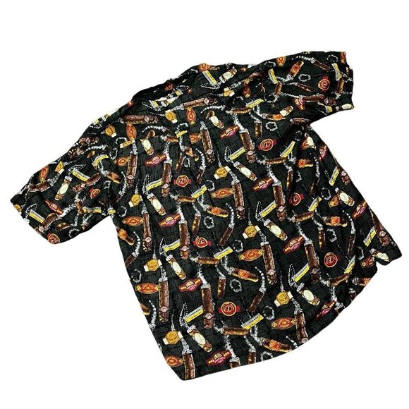 Big Dogs Short Sleeve Button Shirt Cigars Pawtagas Cohibark Perro Muttecristo 2X - Picture 4 of 7